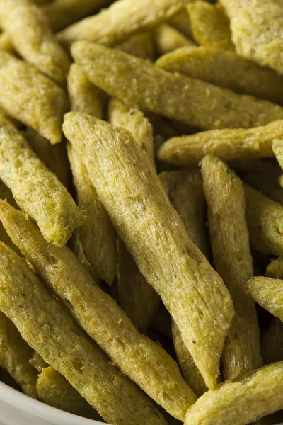 Chips di pisello biologico sano — Foto Stock