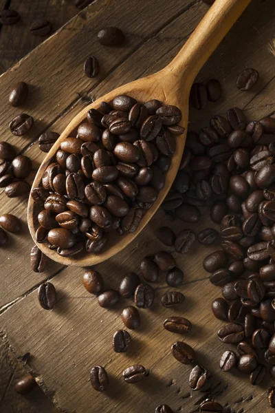 Organic Dry Roasted Coffee Beans — Stock Photo, Image