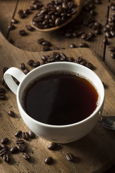 Dark Organic Black Coffee — Stock Photo, Image