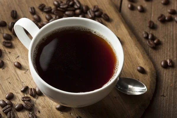 Dark Organic Black Coffee — Stock Photo, Image