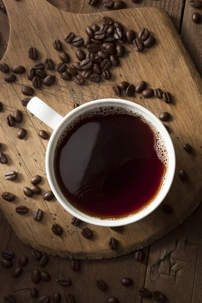 Dark Organic Black Coffee — Stock Photo, Image