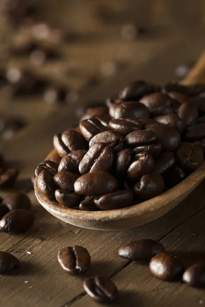 Organic Dry Roasted Coffee Beans — Stock Photo, Image