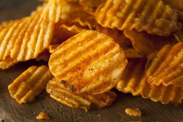 Hete barbecue Potato Chips — Stockfoto