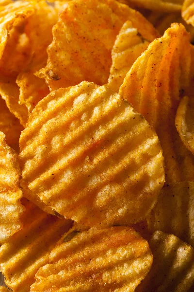 Hot Barbeque Potato Chips — Stock Photo, Image