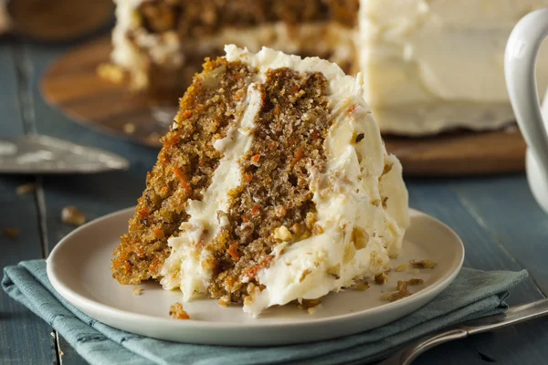 Healthy Homemade Carrot Cake — Stock Photo, Image