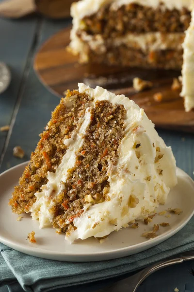 Healthy Homemade Carrot Cake — Stock Photo, Image