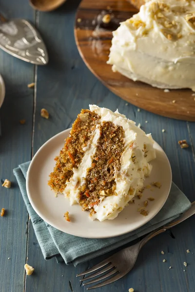 Healthy Homemade Carrot Cake — Stock Photo, Image