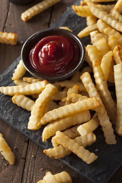 Ungesunde gebackene Pommes frites — Stockfoto