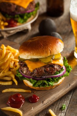 Çimen Fed Bison Hamburger