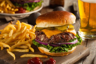 Çimen Fed Bison Hamburger