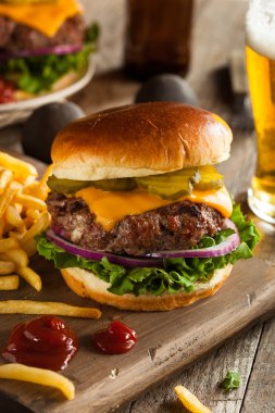 Çimen Fed Bison Hamburger