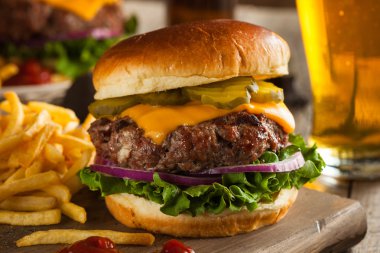 Çimen Fed Bison Hamburger
