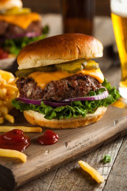 Çimen Fed Bison Hamburger