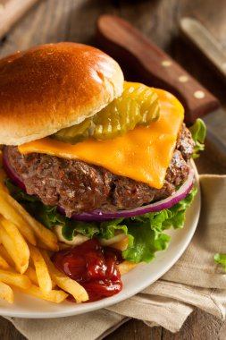 Çimen Fed Bison Hamburger