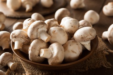 Ham organik beyaz mantar