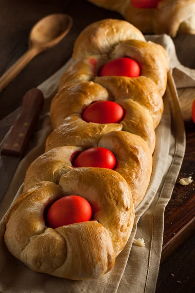 Homemade Greek Easter Bread — Stock Photo, Image