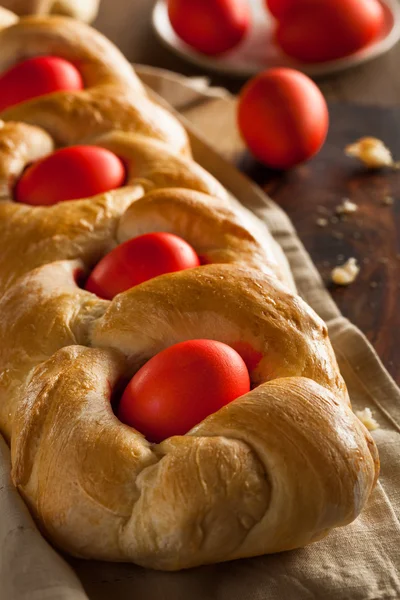 Homemade Greek Easter Bread — Stock Photo, Image