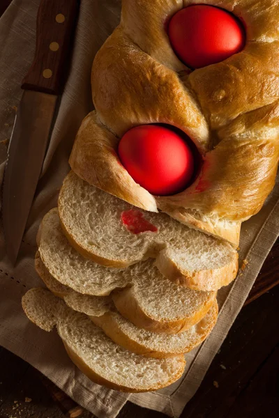 Homemade Greek Easter Bread — Stock Photo, Image