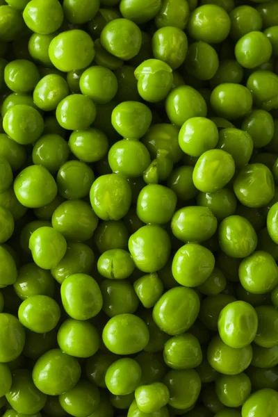 Organic Steamed Fresh Green Peas — Stock Photo, Image