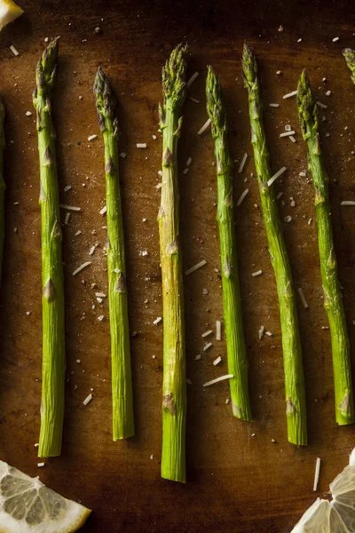 Homemade Cooked Green Asparagus — Stock Photo, Image