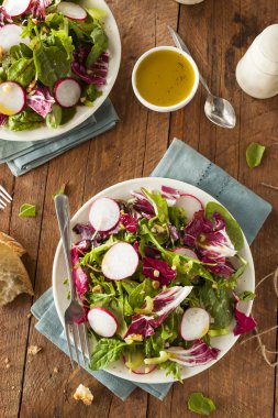 Sağlıklı ev yapımı ot salatası