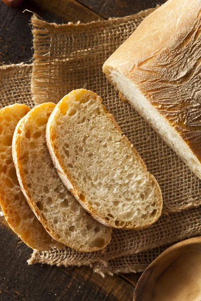 Crujiente casero Ciabatta Pan — Foto de Stock