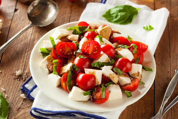 Hausgemachter gesunder Caprese-Salat — Stockfoto