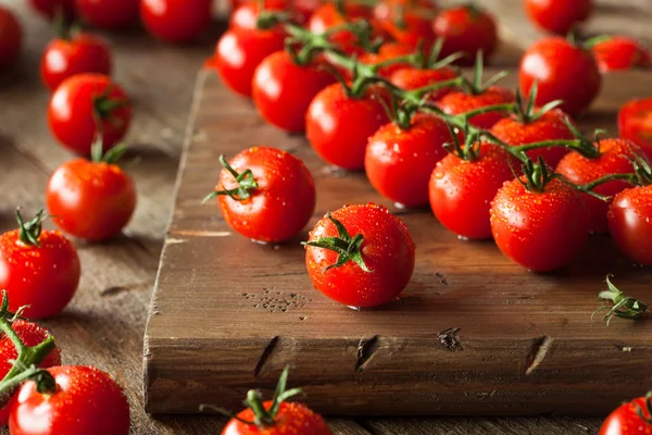 生の有機赤チェリー トマト — ストック写真