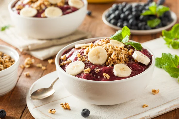 Healthy Organic Berry Smoothie Bowl — Stock Photo, Image
