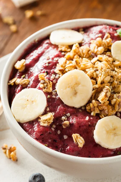 Healthy Organic Berry Smoothie Bowl — Stock Photo, Image