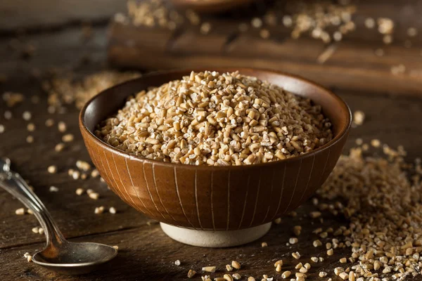 Avena tagliata in acciaio organico grezzo — Foto Stock