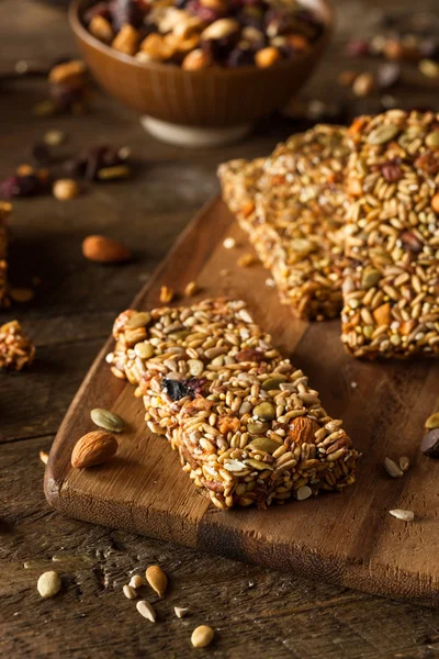 Raw Organic Granola Bars — Stock Photo, Image