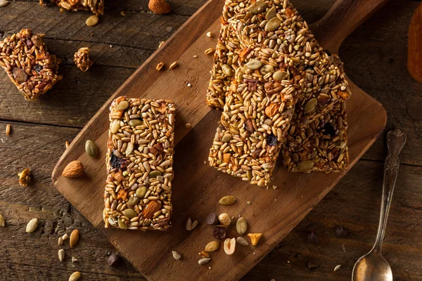 Raw Organic Granola Bars — Stock Photo, Image