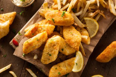 çıtır balık ve cips