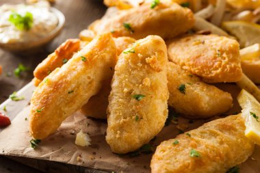 çıtır balık ve cips