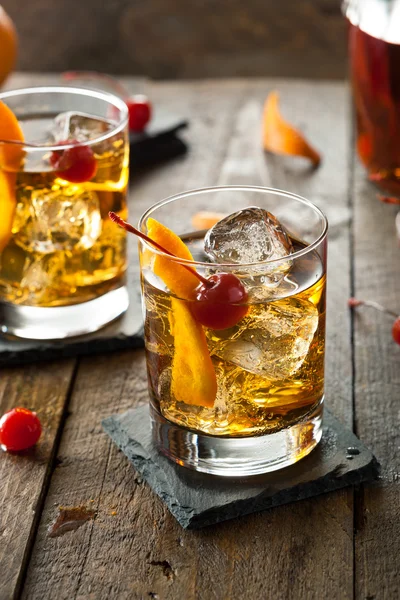 Homemade Old Fashioned Cocktail — Stock Photo, Image