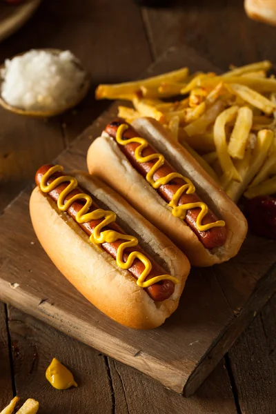 Barbecue gegrilde hotdog — Stockfoto