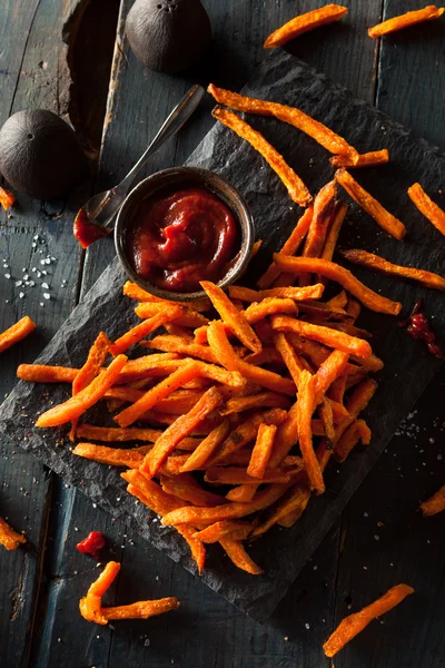 Patatas fritas dulces de naranja caseras — Foto de Stock