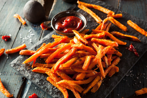 Homemade Orange Sweet Potato Fries