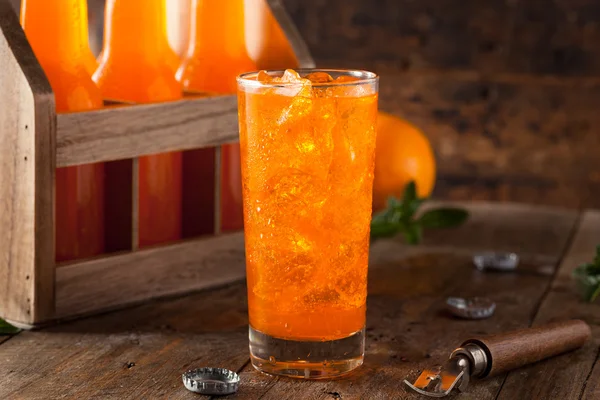 Orzeźwiającego kremu Soda pomarańczowa — Zdjęcie stockowe
