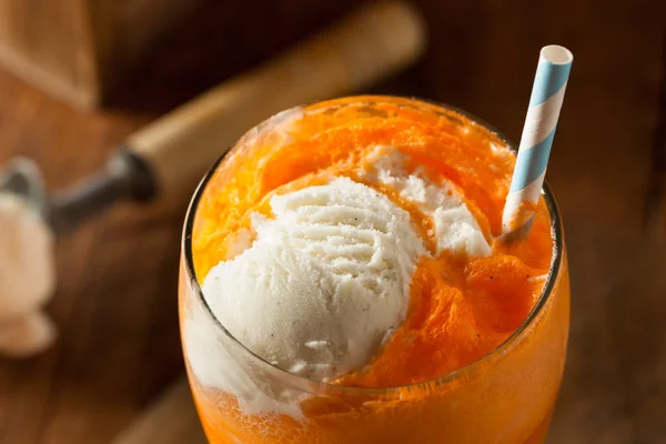 Es Krim Soda Orange Creamsicle Float — Stok Foto