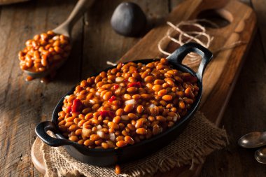 ev yapımı Barbekü pişmiş fasulye