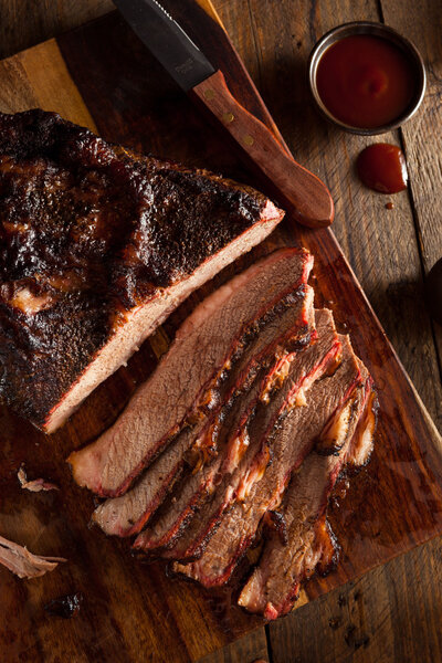 Homemade Smoked Barbecue Beef Brisket