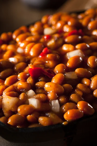 Homemade Barbecue Baked Beans — Zdjęcie stockowe