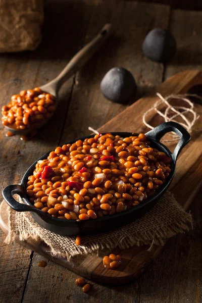 Homemade Barbecue Baked Beans — Zdjęcie stockowe