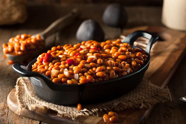 Homemade Barbecue Baked Beans — Stock Image Homemade Barbecue Baked Beans Stock Picture