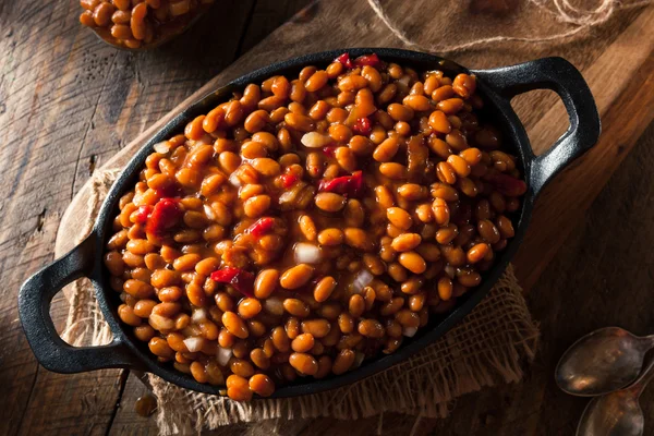 Homemade Barbecue Baked Beans — Stock Image Homemade Barbecue Baked Beans Royalty Free Stock Images