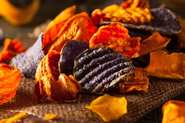 Healthy Organic Vegetable Chips — Stock Photo, Image