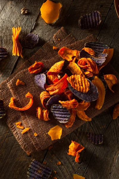 Healthy Organic Vegetable Chips — Stock Photo, Image