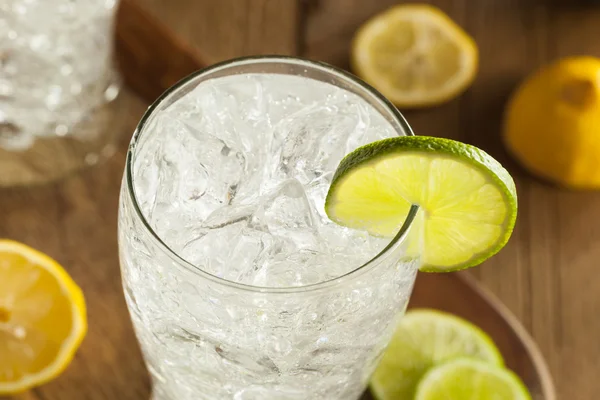 Osvěžující citrón a limetka Soda — Stock fotografie